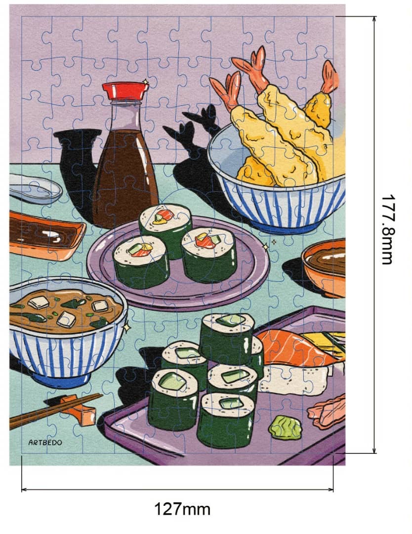 Sushi Jigsaw Puzzle (100 pieces)
