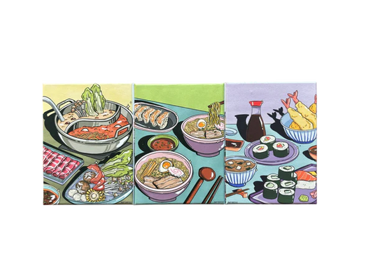 100 pieces Asian Gourmet Jigsaw Puzzle Bundle (Set of 3)