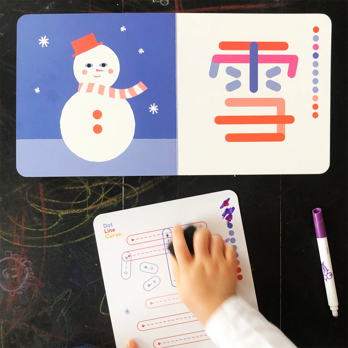 Dot Line Curve: Little Learner Write & Wipe Card Bundle