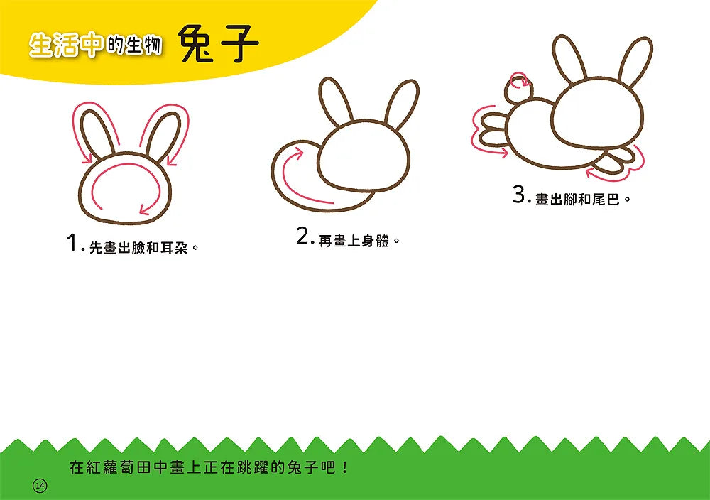 10-Minute Step by Step Creative Drawing: Animal Edition • 1日10分の創意畫畫小能手